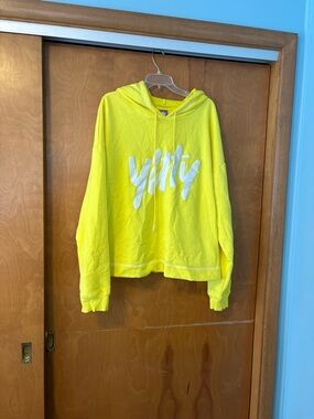 YITTY Bright Yellow Fleece Hoodie